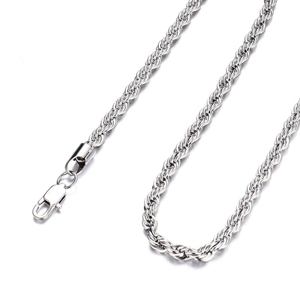 Silver Rope Chain for Men
