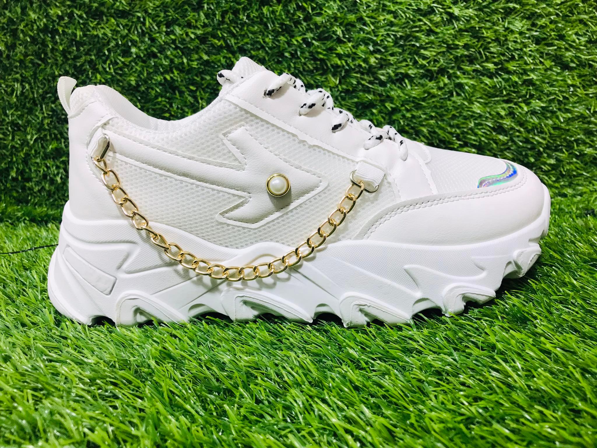 chunky sneakers with chains