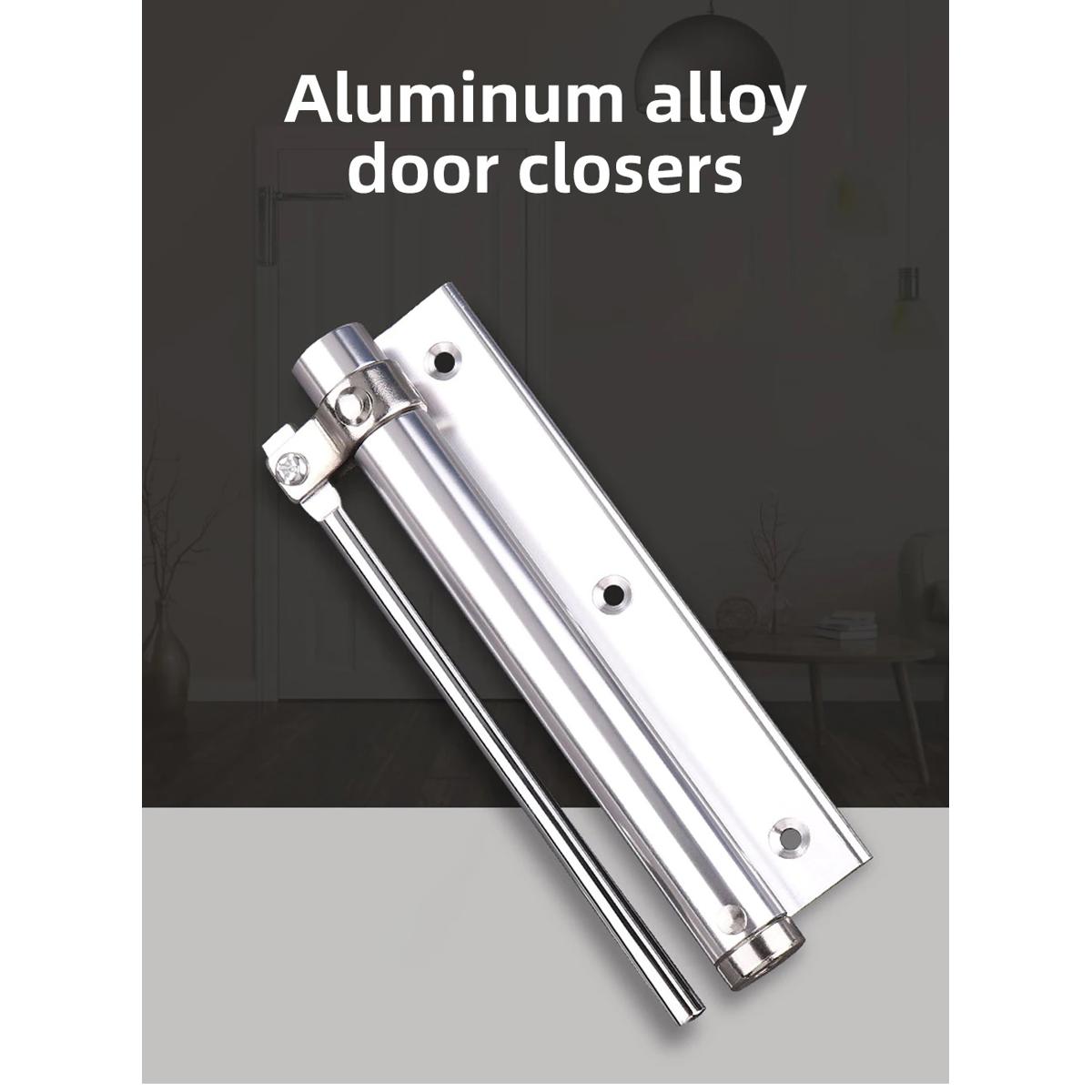 New Adjustable Door Closer, Aluminum Alloy Automatic Door Closer, Spring Automatic Door Closing Device, Suitable For Many Types Of Door Hinge Household Automatic Door Spring for Fire Rated Door