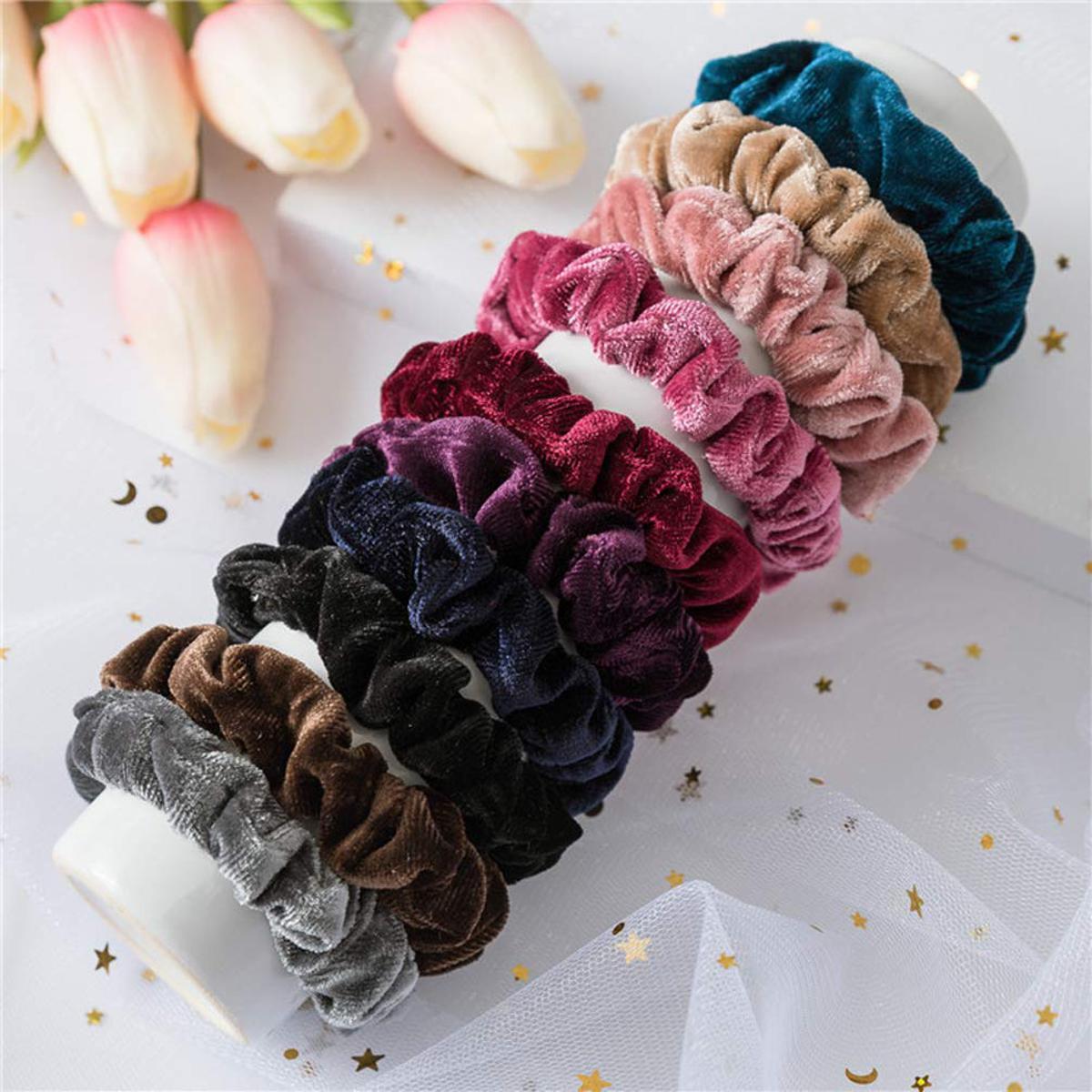 Velvet scrunchies deals