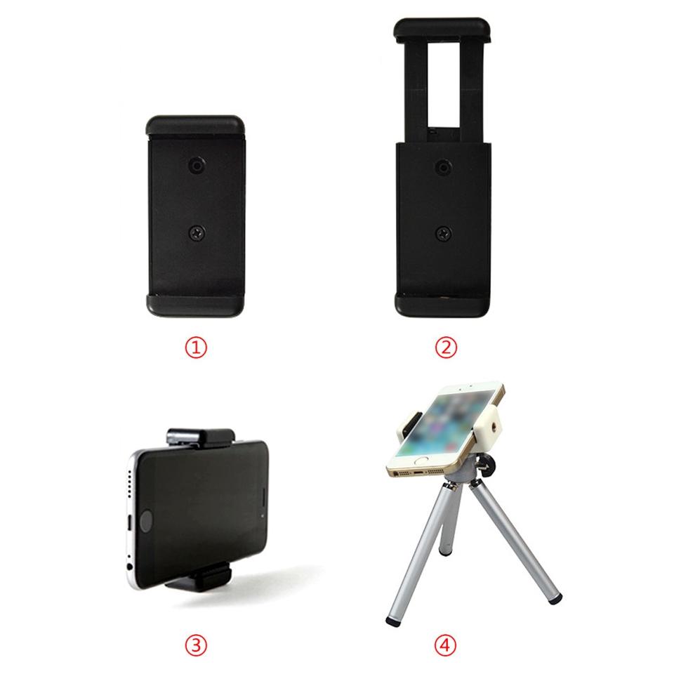 1/4 Universal Screw Hole Mobile Phone Clip Bracket Holder for Smartphone Tripod Monopod Mount Stand, ring light stand tripod
