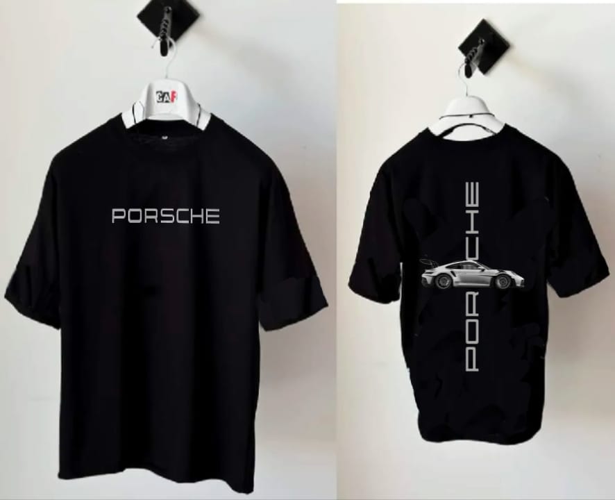 Stylish Men's Casual Porsche Printed T-Shirt | 100% Cotton | Summer Collection By OUTFITTERS 2.0