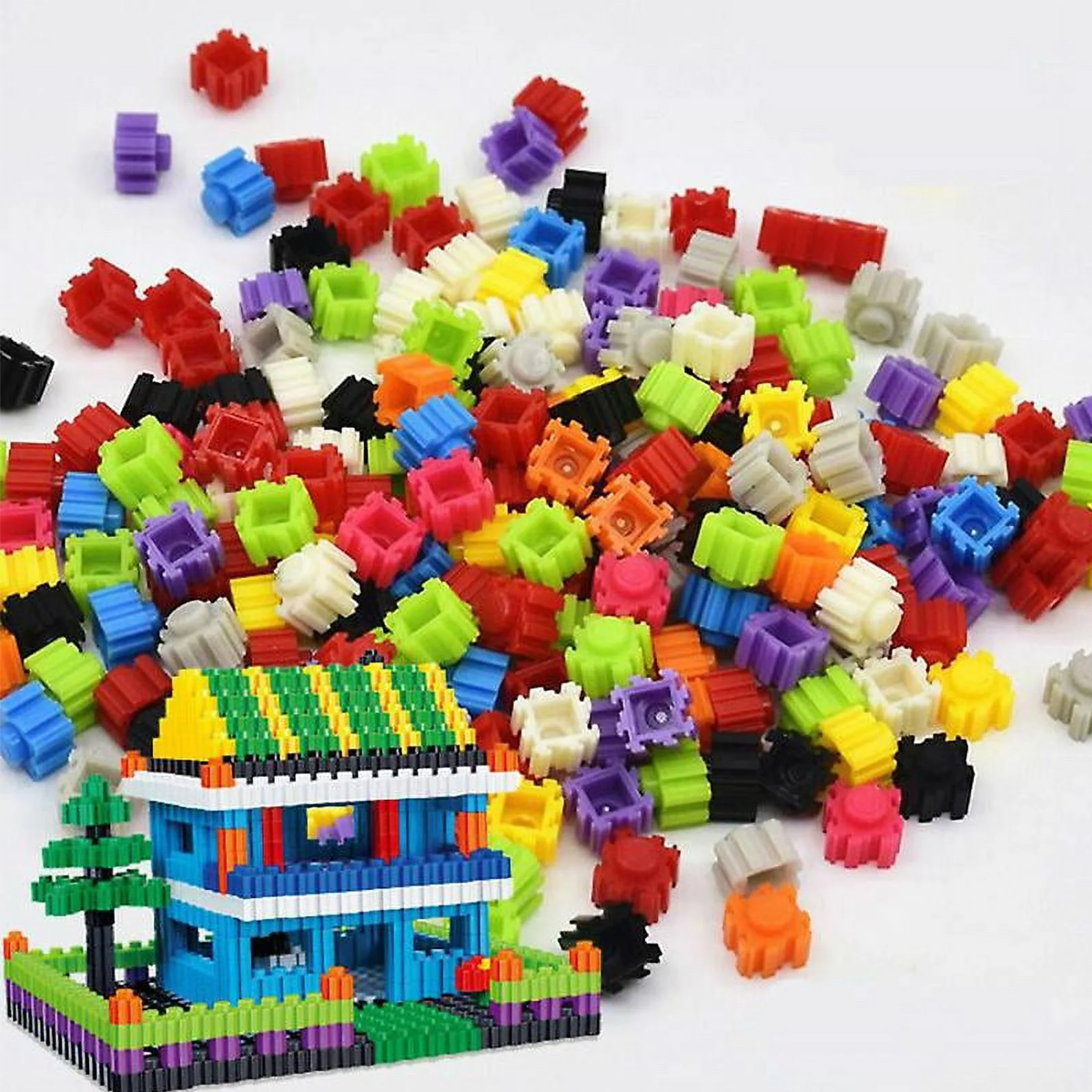 180 pc - Bricks Blocks Toys for Kids Children Colorful Plastic Educational Building Block Models for Kids