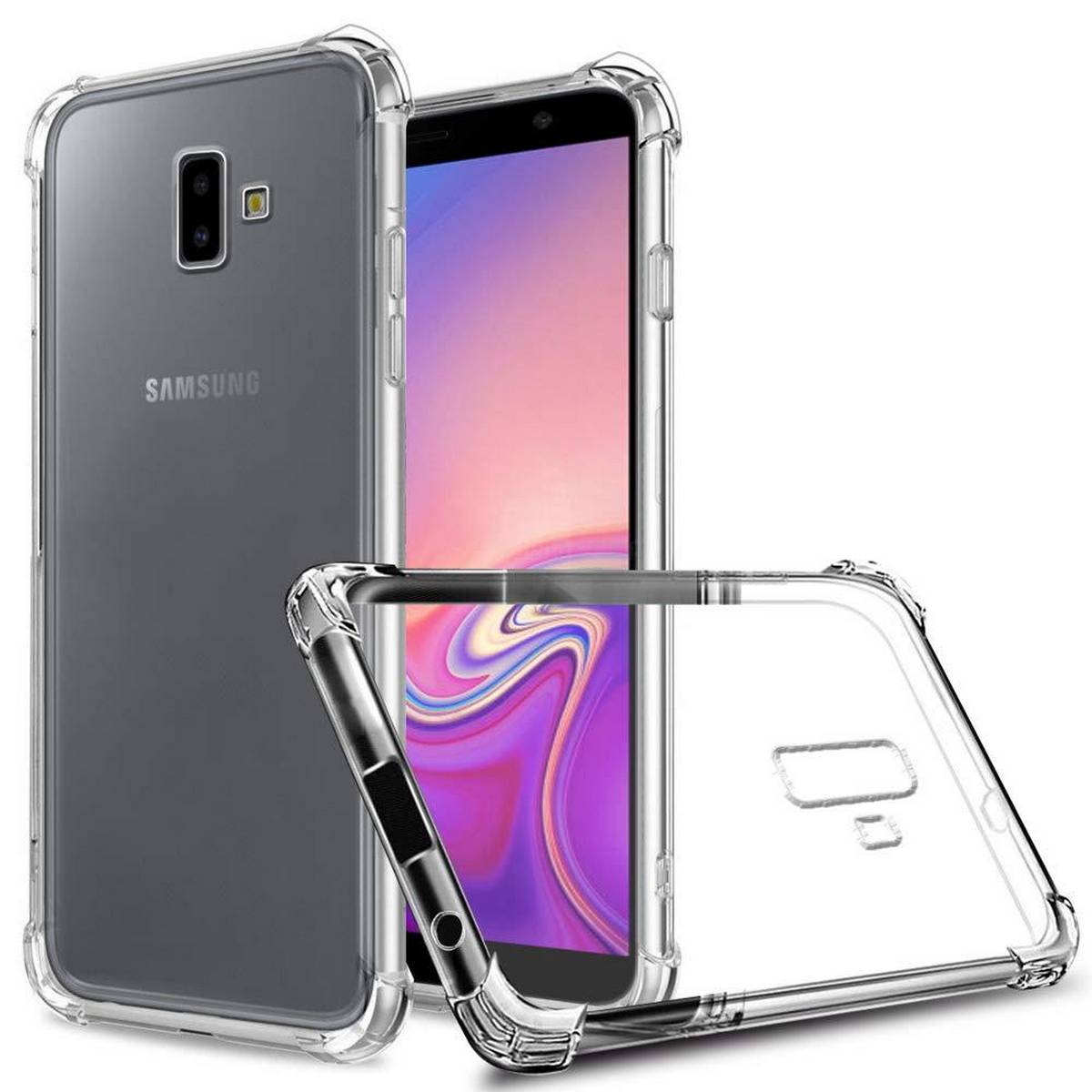 Samsung Galaxy J6 Plus Antishock Drop Resistance Transparent Tpu