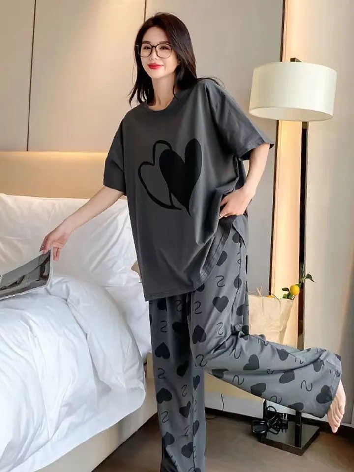 Nighty Soft cotton Night Wear for Women & For Kids Size 5 Years to 14 Years. Baby and Mom Night suit, Sleeping Multicolor Summer Dress Girls Sleepwear Loungewear Sleeping Suit T shirt and Pajama ,Night Dress for girls and women price in Pakistan