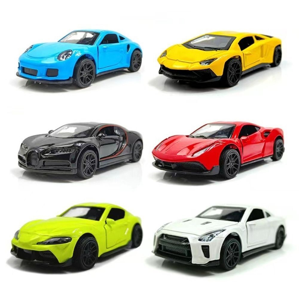 Alloy Model Simulation Sports Car Toy Vehicle Collection Nissan GTR / Lamborghini/ Bughatti / Toyots Supra/ Porsche/ Ferrrar