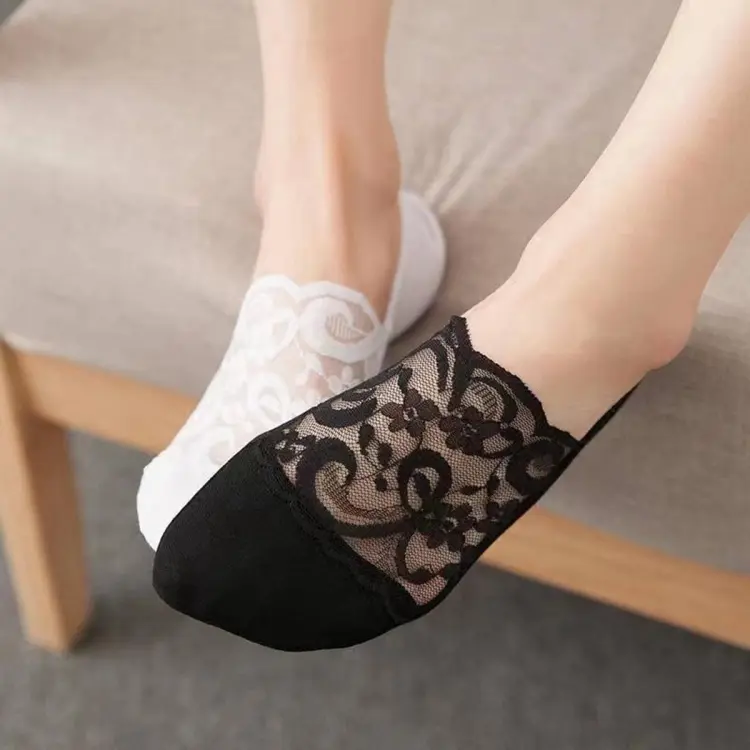 Lace hot sale invisible socks