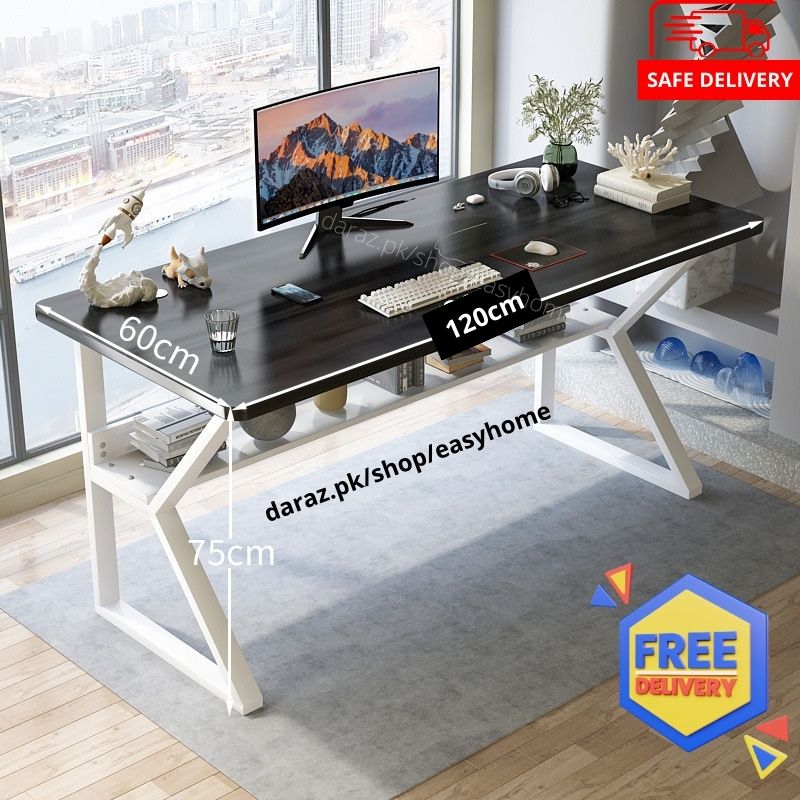 36/48Inch Length Wood Computer Desk PC Laptop Study Table Workstation Home Office Furniture