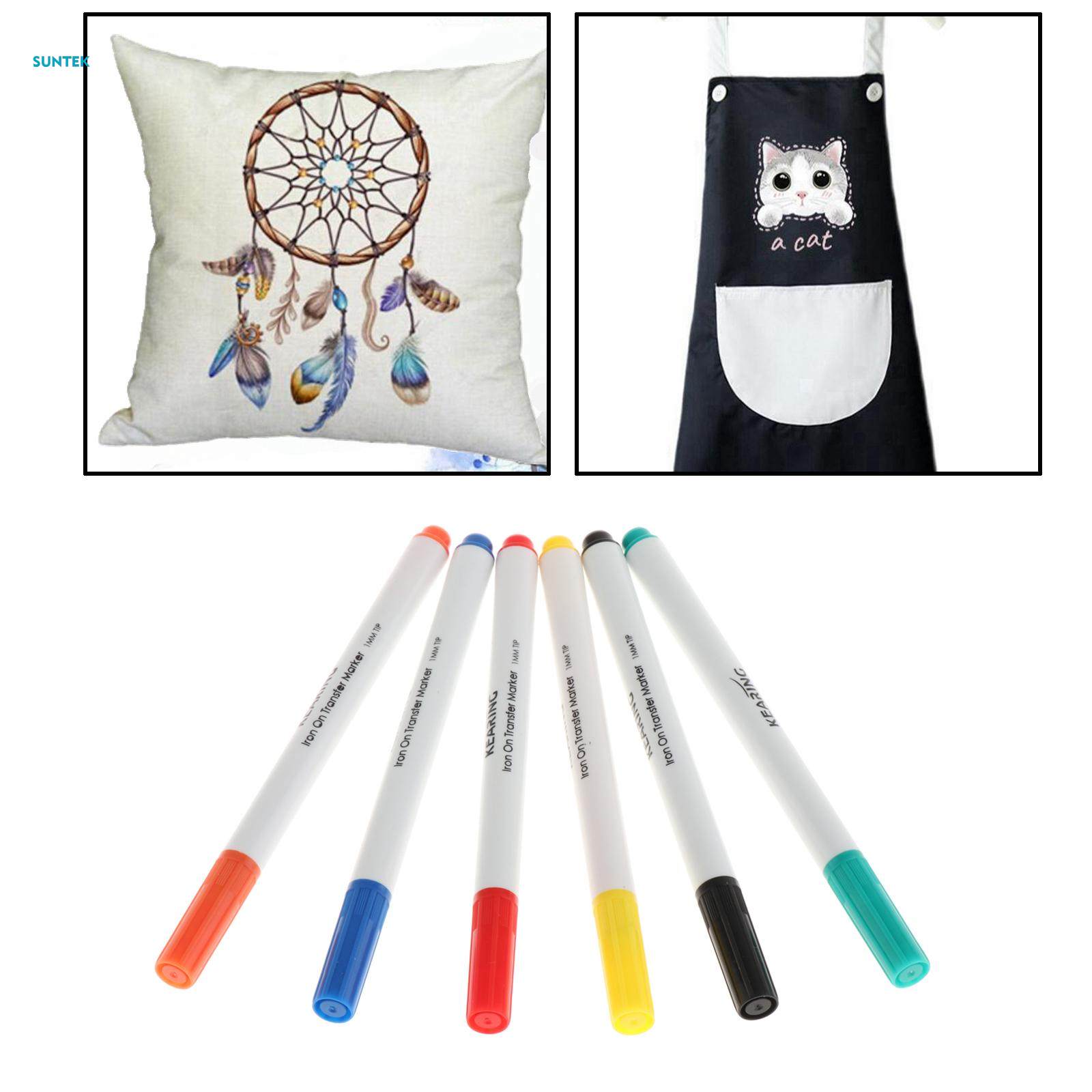 6 Colors/Set Iron On Transfer Markers Infusible Ink Pen Heat Sublimation  Pens DIY Permanent Drawings On T-Shirts Pillow Clothes - AliExpress