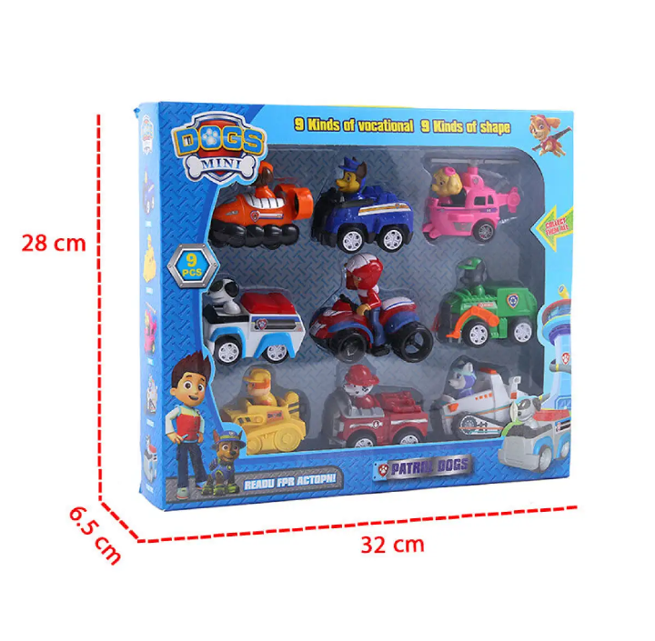 Action & Toy Figures - Paw Patrol Toys Set of 7/ 9 Pieces