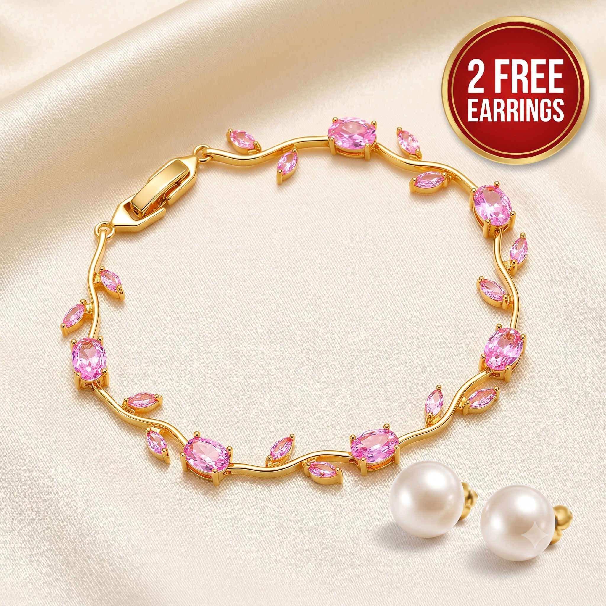 Tulip Bracelet for Girls & Women, Elegant Flower Charm Bracelet, Korean Style Jewelry, Tulip Hand Bracelet for Women, Fashion Floral Charm Jewelry Gift, Tulip Flower Bracelet, Premium Flower Bracelet for Girls
