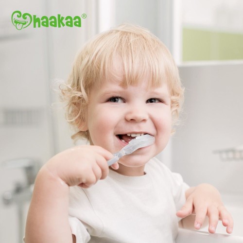 1 Pcs Baby Teething Toothbrush - Food-Grade Silicone, BPA-Free, Non-Slip Handle - Soothes Gums, Promotes Sensory Development - Suitable for Babies 6-12 Months