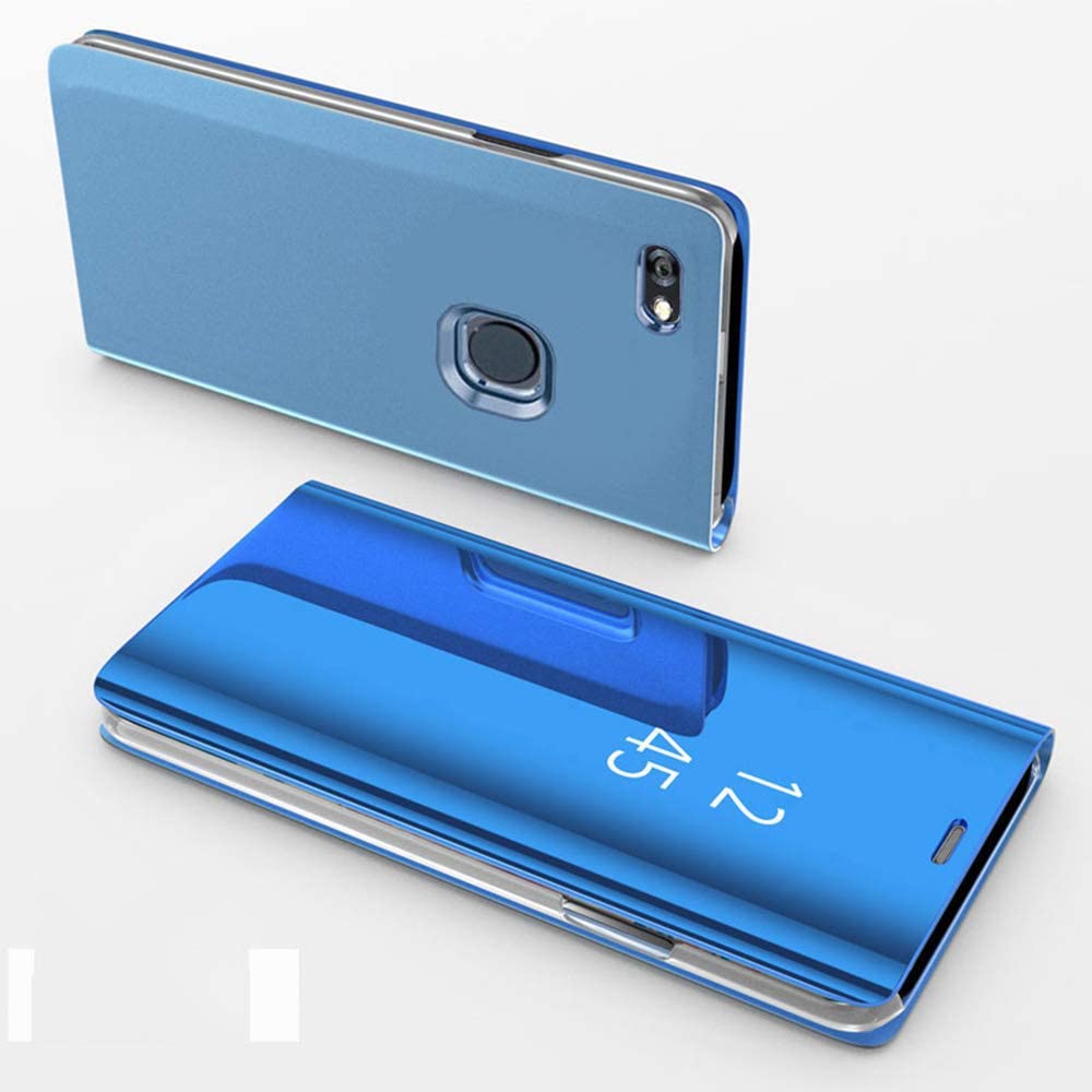 SEAHAI Cover per Samsung Galaxy S22, Specchio Case Clear View Standing Mirror Flip Custodia Full Body Protettiva Bumper Folio Copertura per Samsung