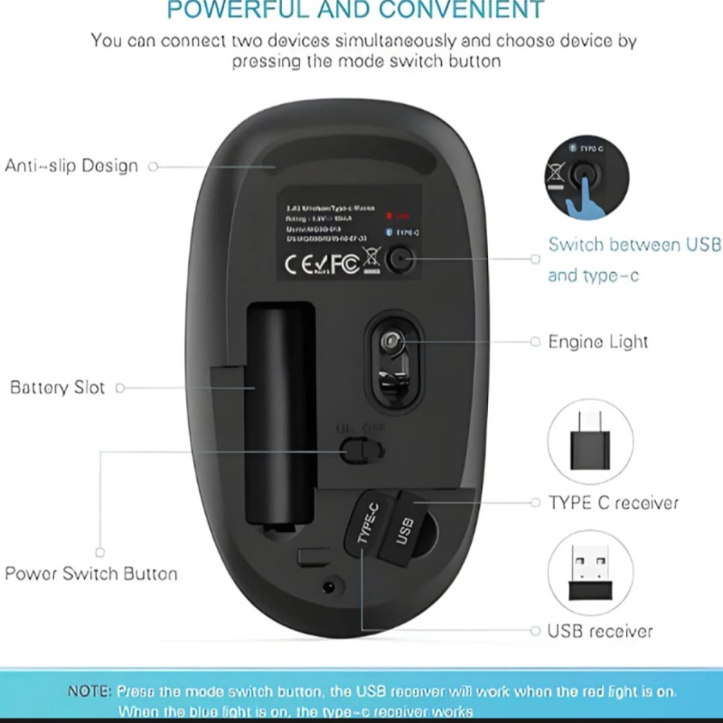 Wireless Computer Mouse | Bluetooth Wireless Computer Mouse | BT Mouse | Mouse For Laptop