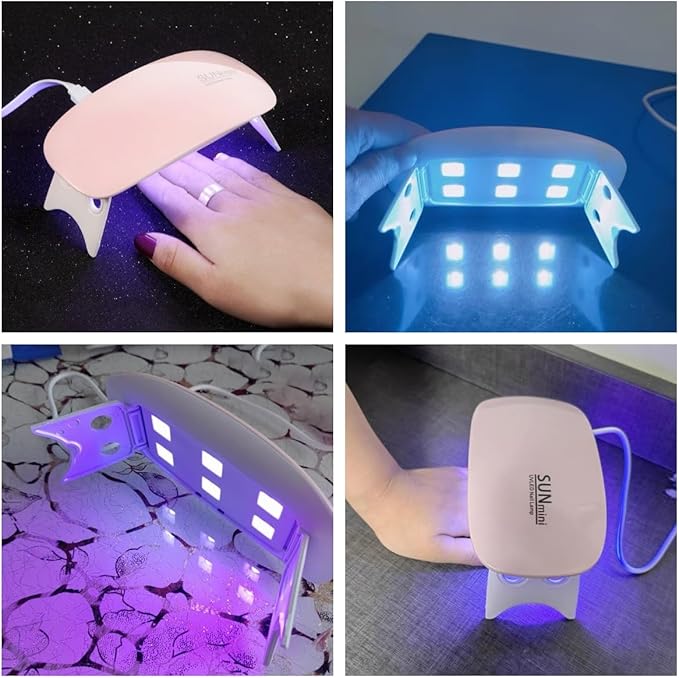 1PC Mini UV LED Nail Dryer Machine – Compact 6W USB-Powered Phototherapy Lamp for Fast Gel Nail Curing & Salon-Quality Finish at Home
