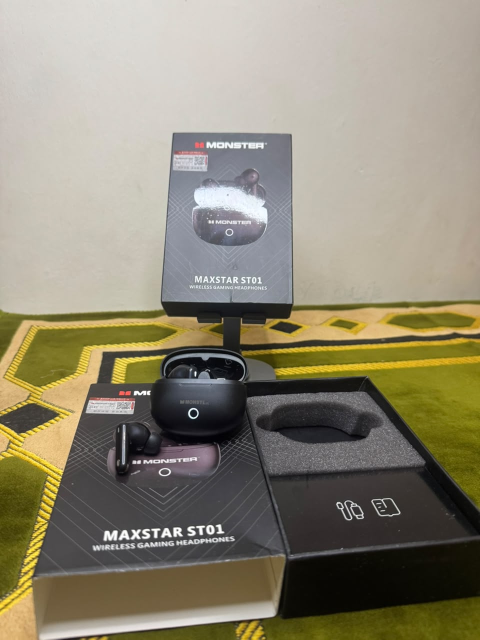 Monster MAXSTAR ST01 Wireless Gaming Earbuds | Low Latency Gaming Mode | Hi-Fi Stereo Sound | Bluetooth TWS Earphones