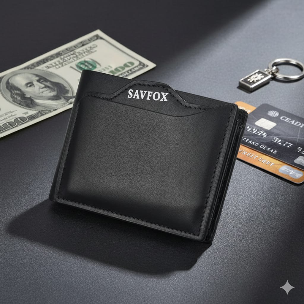 Savfox Pu Leather Outlet Pocket Card Holder Wallet For Men