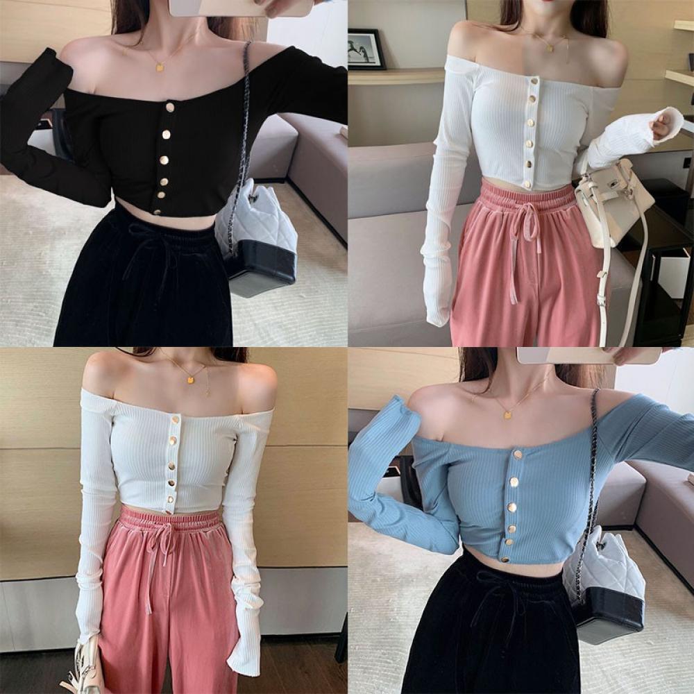 OFF-SHOULDER WOMEN CROP TOP
