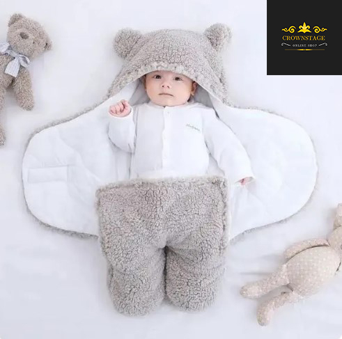Crownstage Premium Soft Cotton Blend Baby Swaddle Blanket  Newborn to 6 Months  Unisex Wrap Sleeping Bag 13x28 Inches