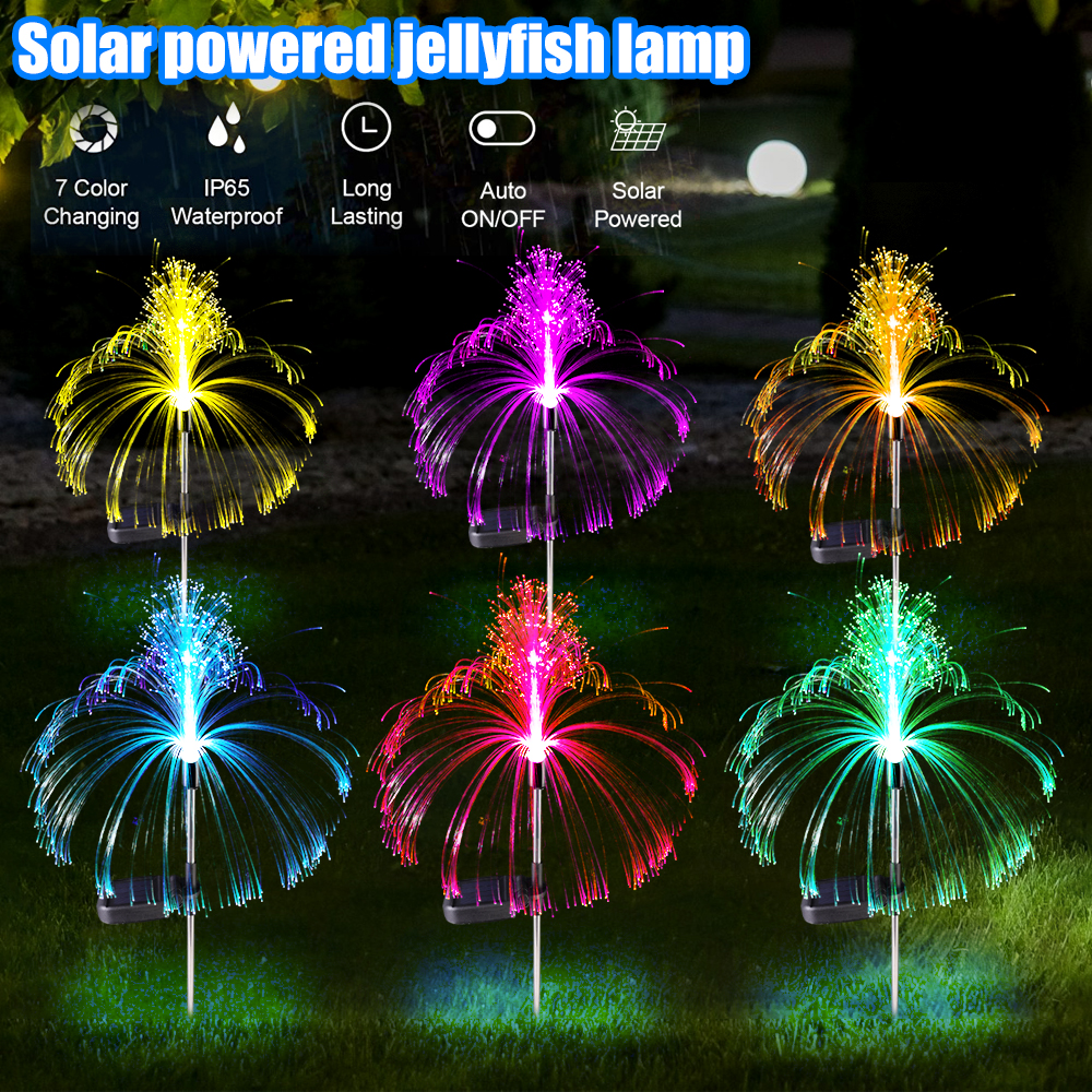 Solar Jellyfish Lights Outdoor Lawn Decorative Light Color