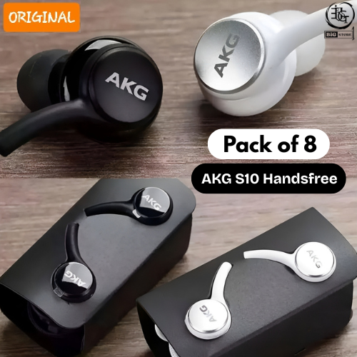 AKG S10 Handsfree | Universal 3.5mm Earphones | Heavy Bass & Clear Sound | Compatible with All Android Devices.
