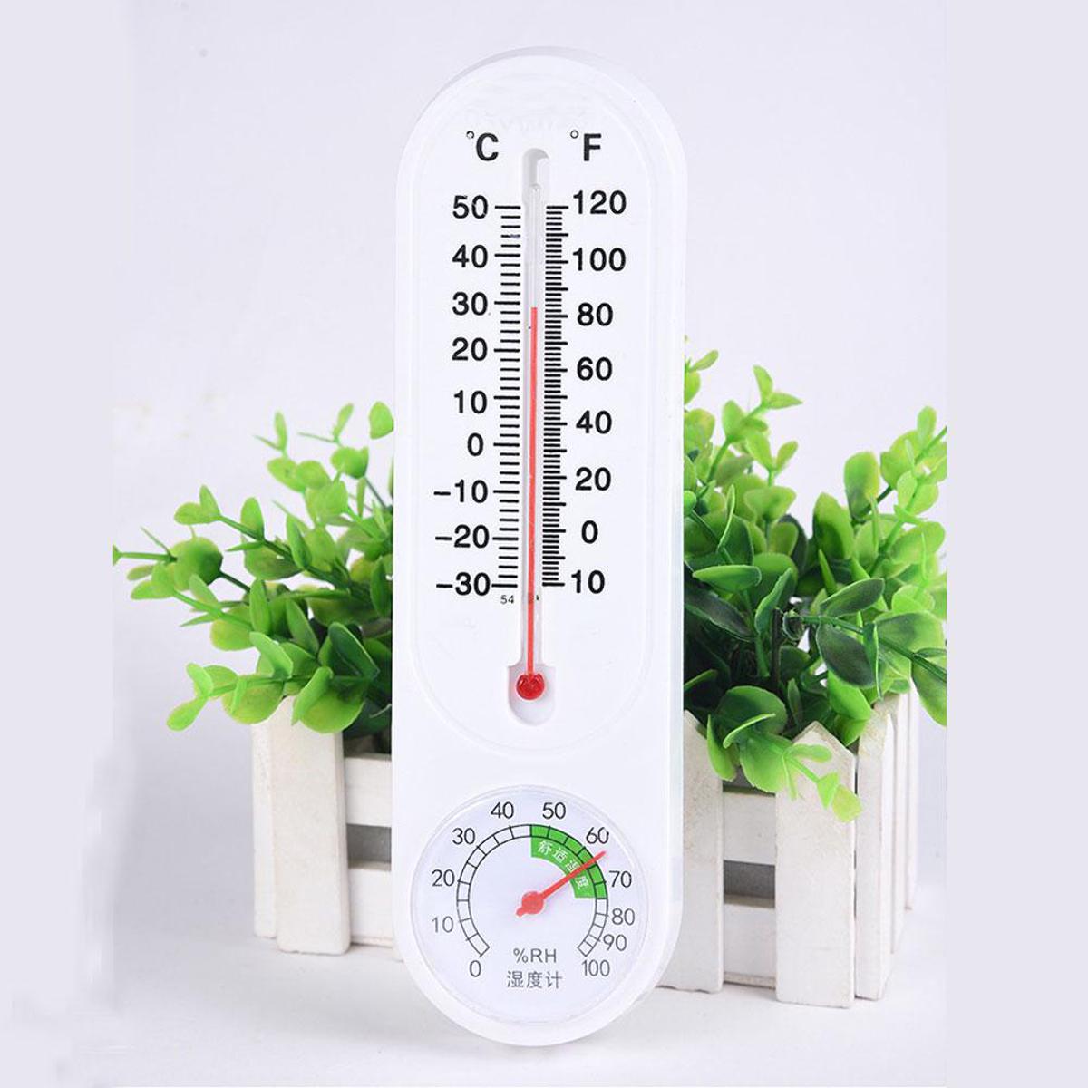 Wall-mounted Strip Thermometer and Hygrometer Home Indoor Vegetable Greenhouse Farmer Agricultural Temperature Measurement Humid