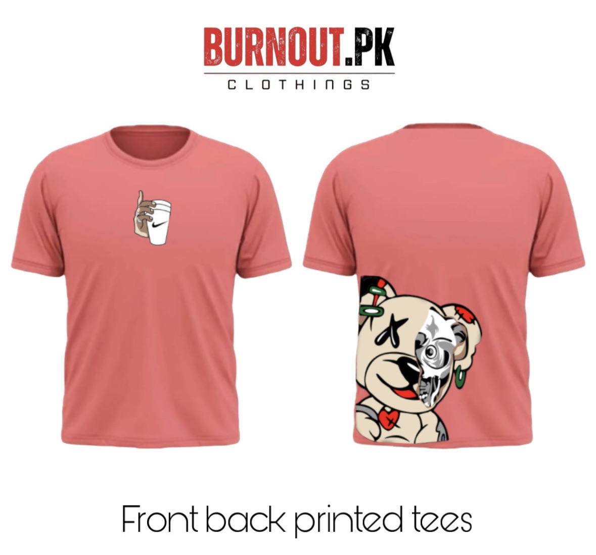 BURNOUT.PK NEW TRENDY SUMMER COLLECTION PRINTED TSHIRTS FOR MENS AND WOMENS