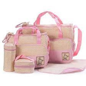 5pcs/set Multi-function Baby Diaper Bag For Mom Baby Bottle Holder