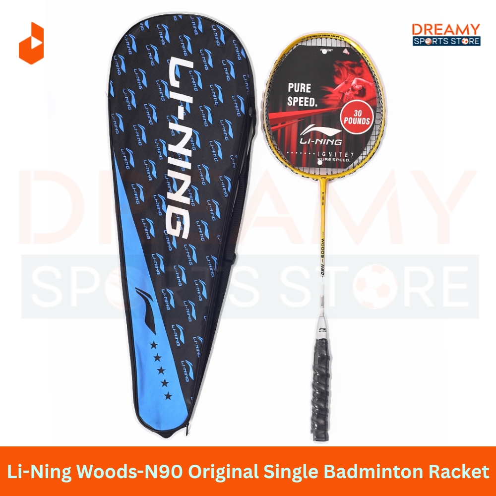 Li-Ning Woods-N90 Original Single Badminton Racket With Protective