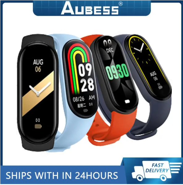 M8 Smart Band - Sleep Monitoring, Sport Bracelet, IP67 Waterproof, Touch Screen Smart Watch with Message and Alarm Clock Reminder price in Pakistan