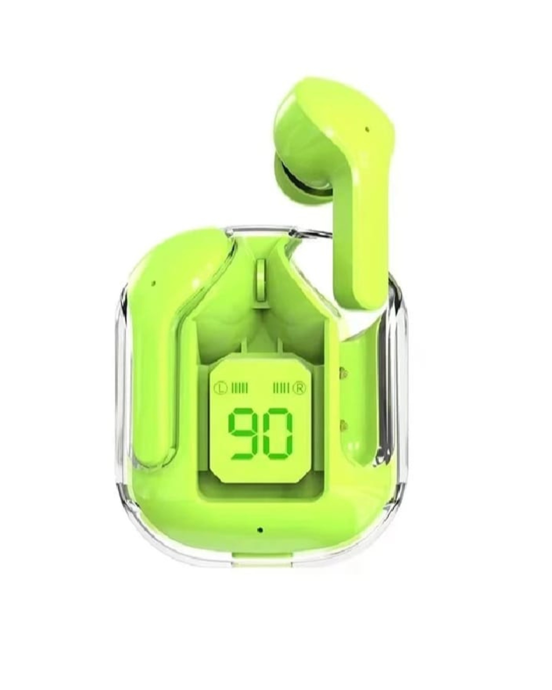 Air 31 TWS Wireless Earbuds – Original Transparent Crystal Design – Bluetooth 5.3 Hi-Fi Sound, Smart Touch Control Gaming Buds with Mic – Latest Edition for All Android & Smartphones