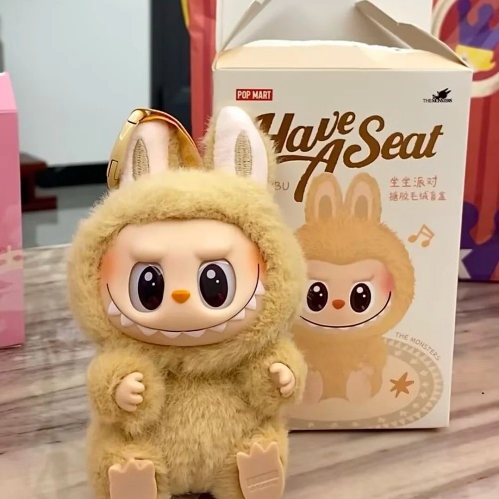 LABUBU Plush Toy,LABUBU Doll Set Vinyl Plush Hanging Card Blind Box Figures La bubu The Monsters Plush Toys for Modern Home Decor Collectible Toy
