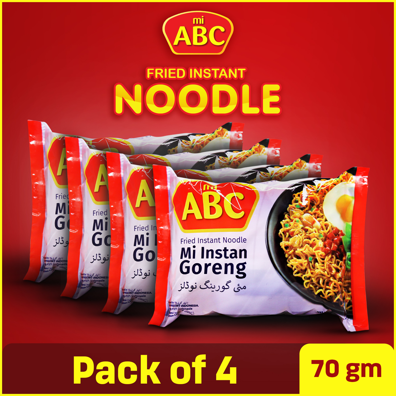 Pack Of 4 Indonesian Noodles - Instant Noodles - Hot And Spicy Noodles ...