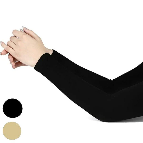 Arm Sleeves UV Protection Cooling Sun Sleeves For Men and Women's Girls UV Protective Long Sun Sleeves Hijab Arm Cover up Sleeves to Cover Arms Outdoor and Indoor Use 1 Pair (2 pcs)