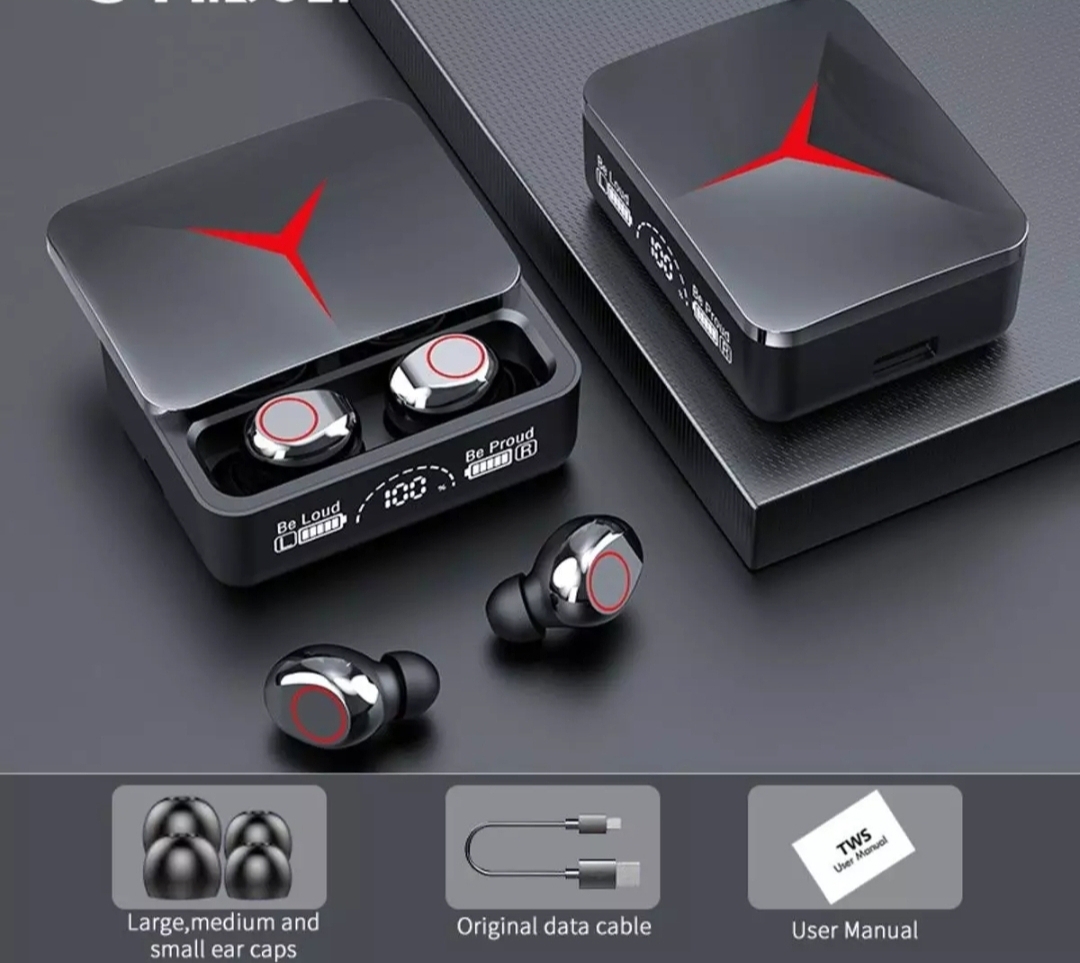 New M90 with Power Bank, Noise Reduction, IPX7 Waterproof, Finger Touch Control