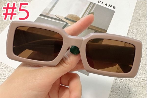 Square Fashion Sunshade Sunglasses Men Retro Fashion Trend Ins Girl New