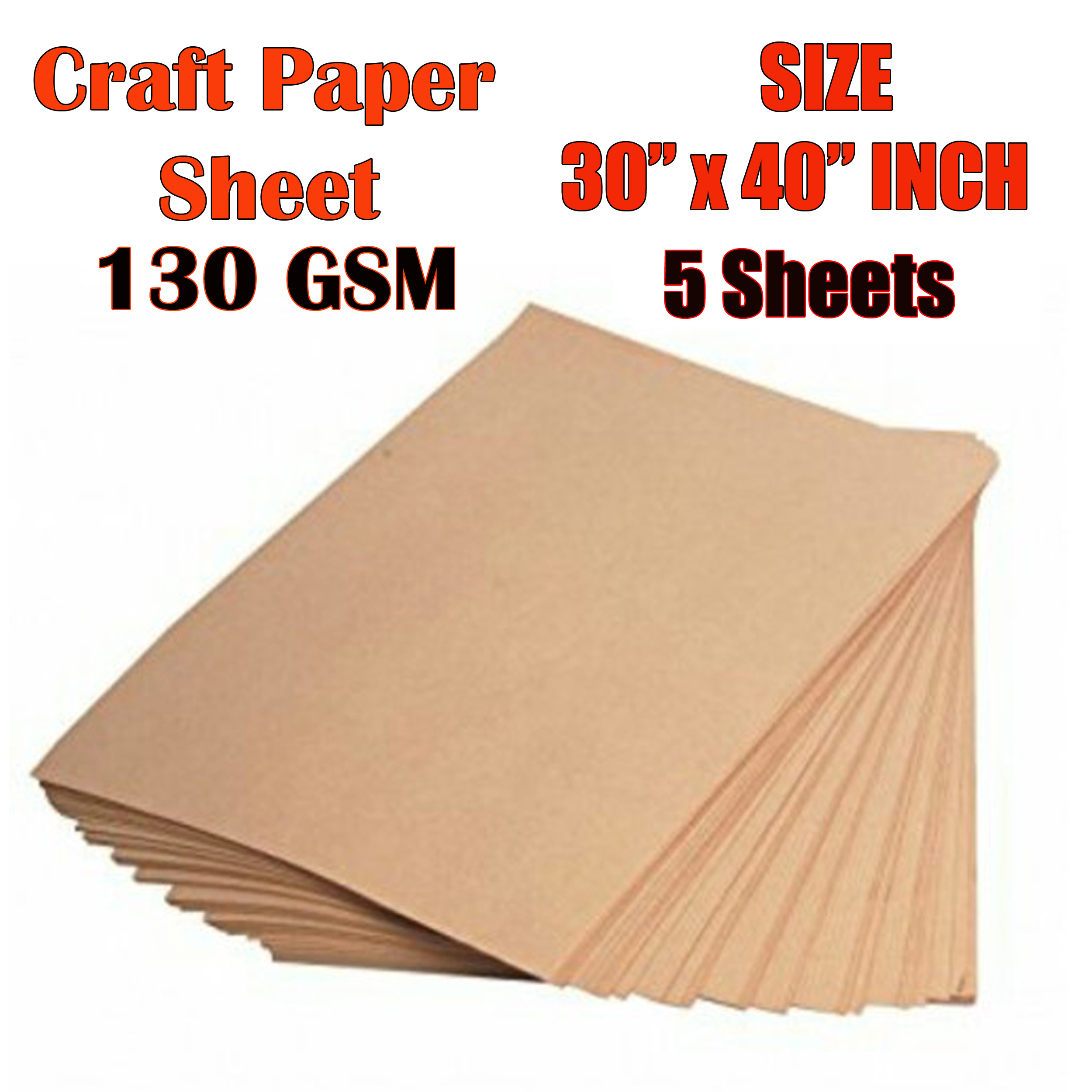 Craft Paper Sheet - (30 x 40 INCH) - 130 GSM