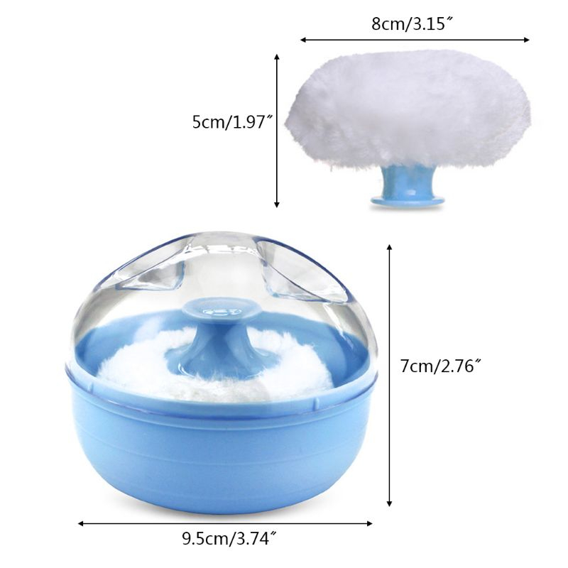 Baby Bodys Cosmetic Powder Puff Bodys Powder Puff and Container Case