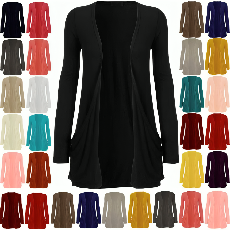Stylish Korean Style Cardigan for Women, Trendy Cardigan for Women, Front Open Cardigan for Girls, Korean Cardigan for Women Korean, Dress for Girls, Dresses for Women, Women’s Open Front Pocket Cardigan, Stylish Long Sleeve Jersey Sweater. price in Pakistan