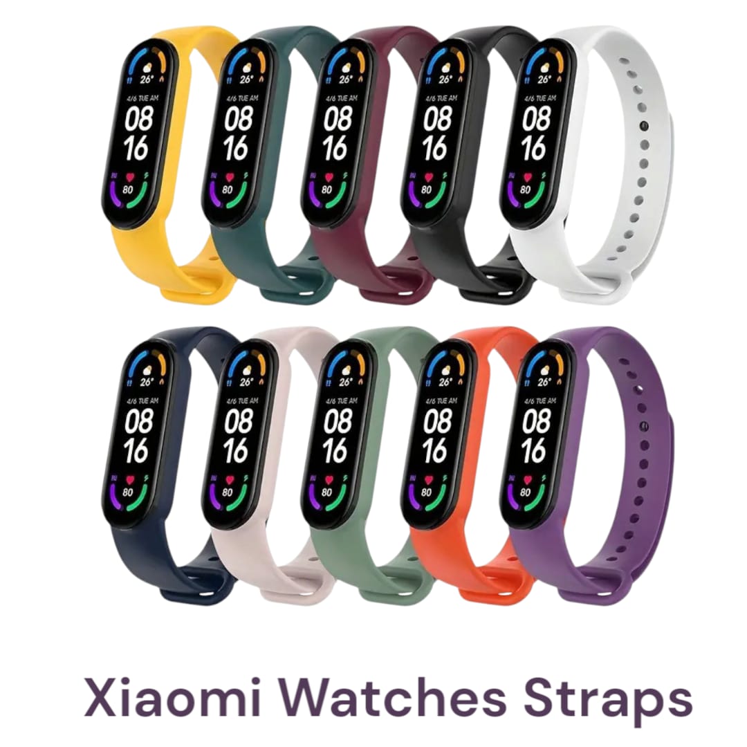 Xiaomi Mi Band 7/6/5 Silicone Wrist Strap - Adjustable Sports Watch Band Replacement Accessory - New