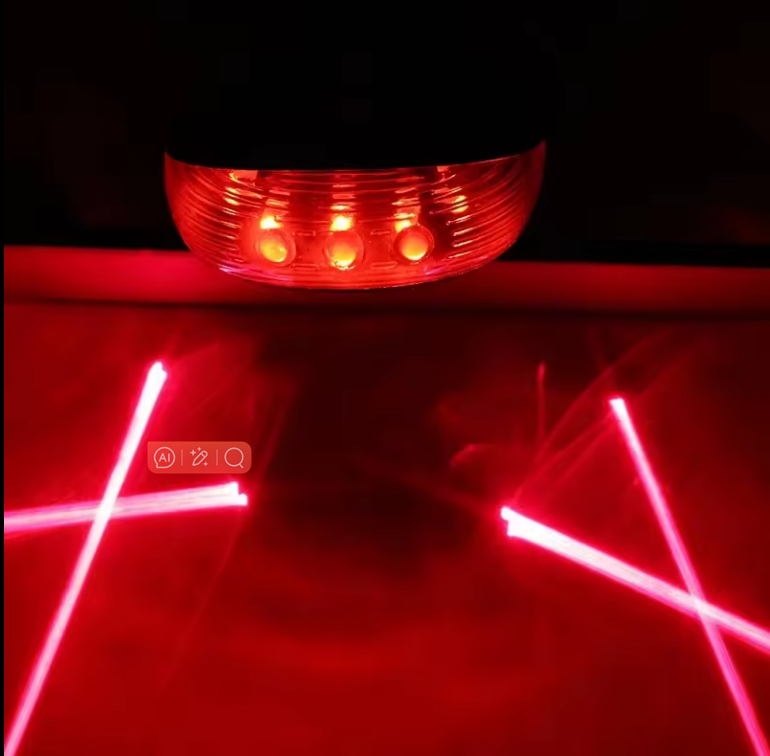 Bicycle 2 Laser light and 5 LED Flashing Lamp Rear Cycling Bicycle Tail Safety Warning Light