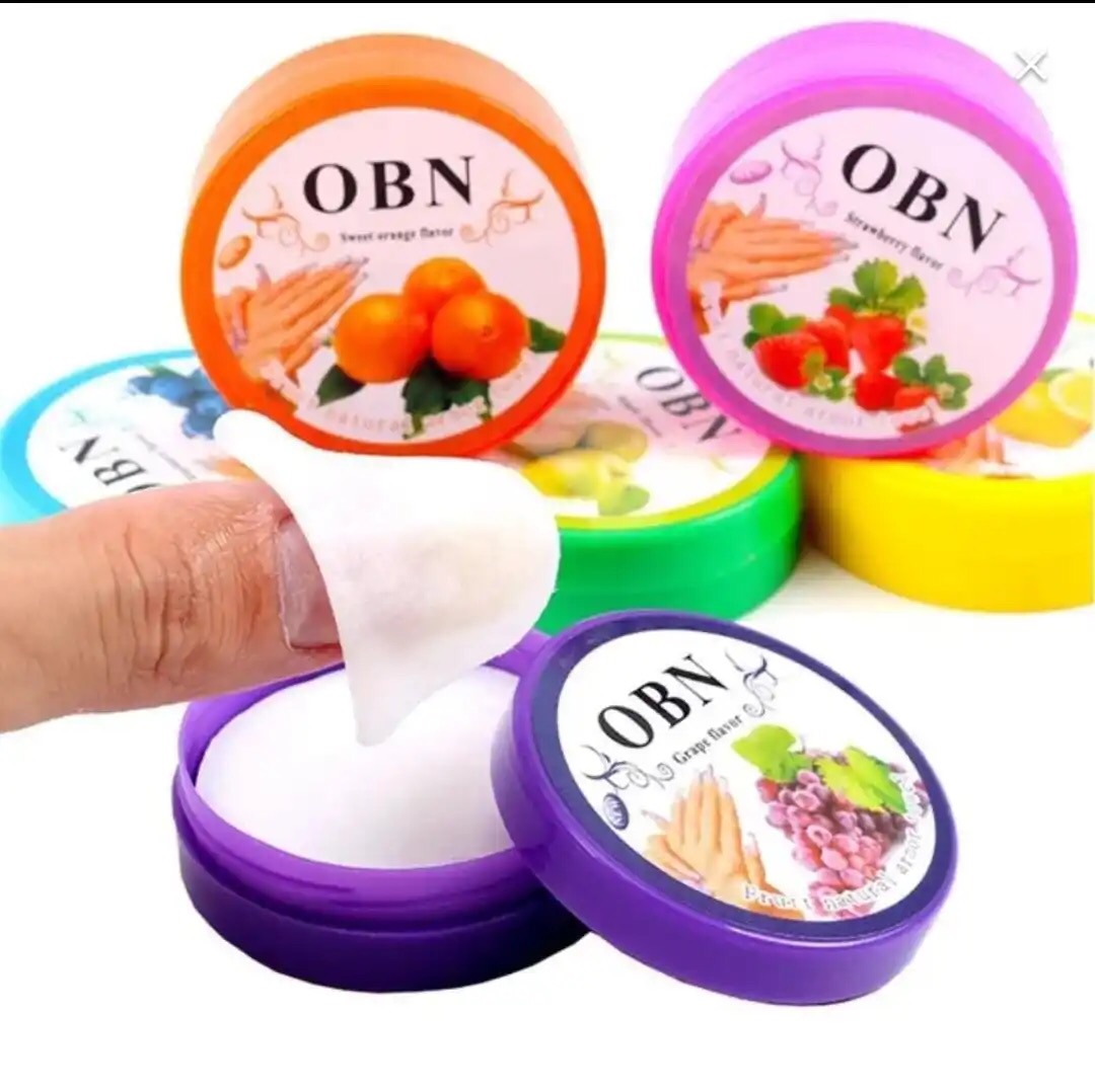 Pack of 6pcs Nail Polish Remover Wipes Set, Nail Polish Remover Pads Set, Fruity Flavor Nail Polish Remover Pads, Nail Wipes For Gel Nails Lint Free, Mini Travel Size Nail Polish Remover Wipe For Nail Art