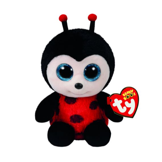 Ty Beanie Boos - Izzy The Ladubug (15cm) Soft & Adorable Collectible Stuffed Animal Plush Toy For Kids
