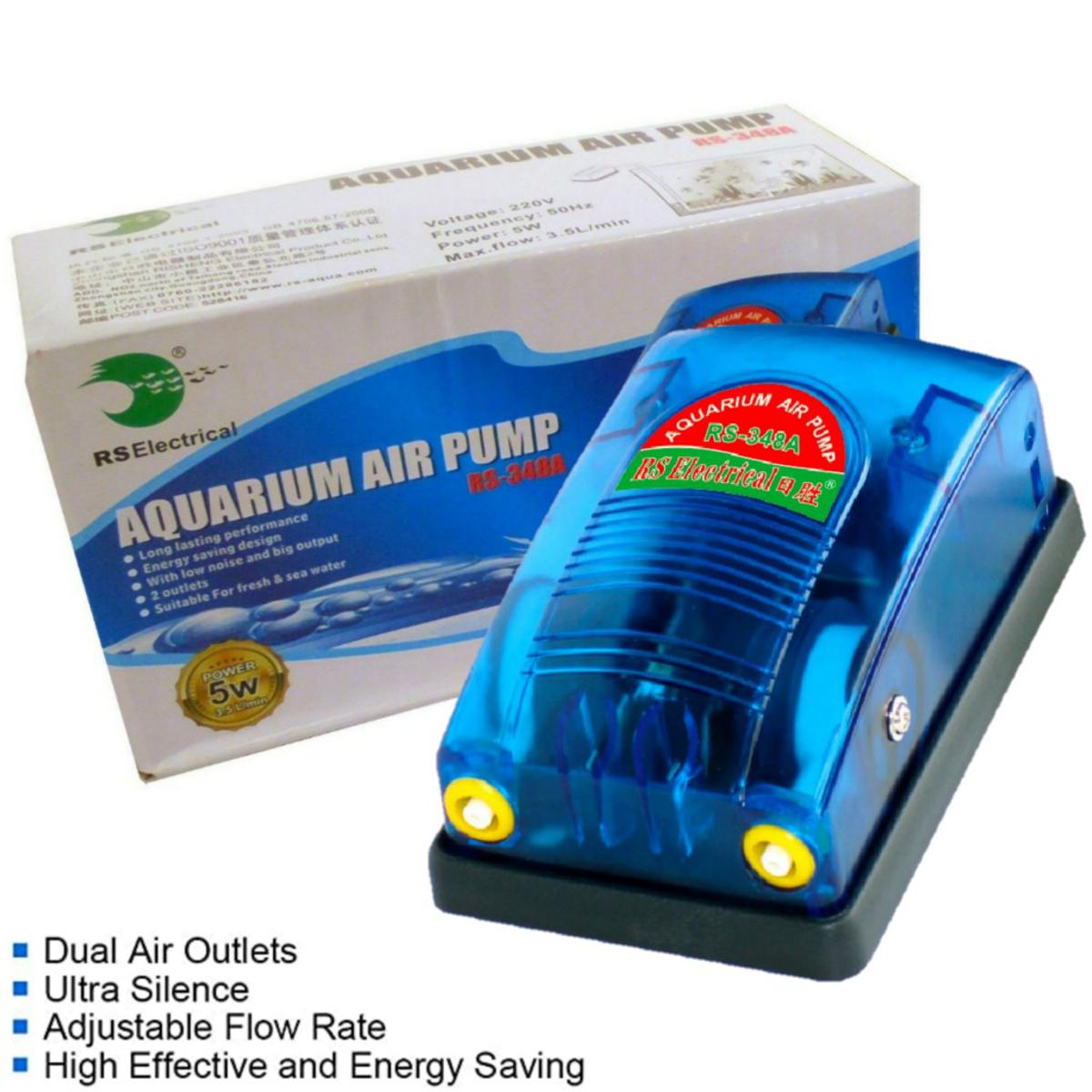 RS Electrical (RS-348A) (Power-5W) Aquarium Twin Outlet Nozzle Air