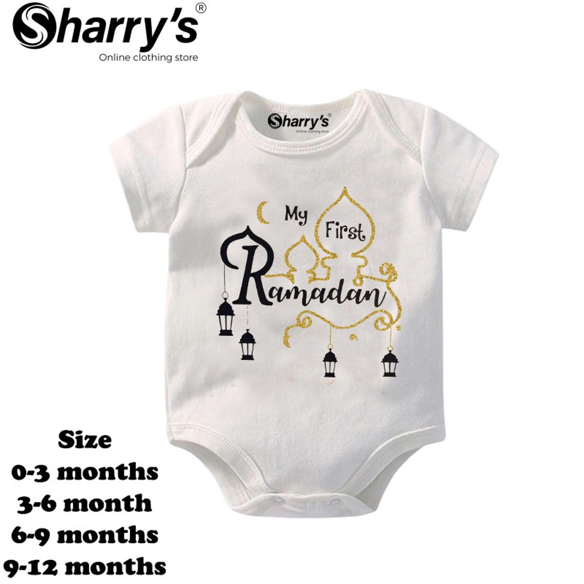 Sharrys Half Sleeves Baby Romper Bodysuit For Babies infant Onesis 0-14 Months Summer Wear Trendy Printed