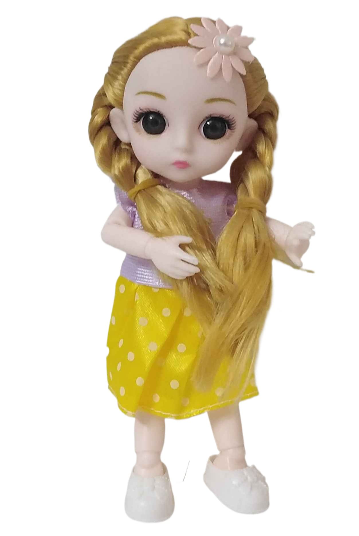 High Quality Bendable Doll 6 Inch (With Key Chain), 1Pcs (Random Character design)