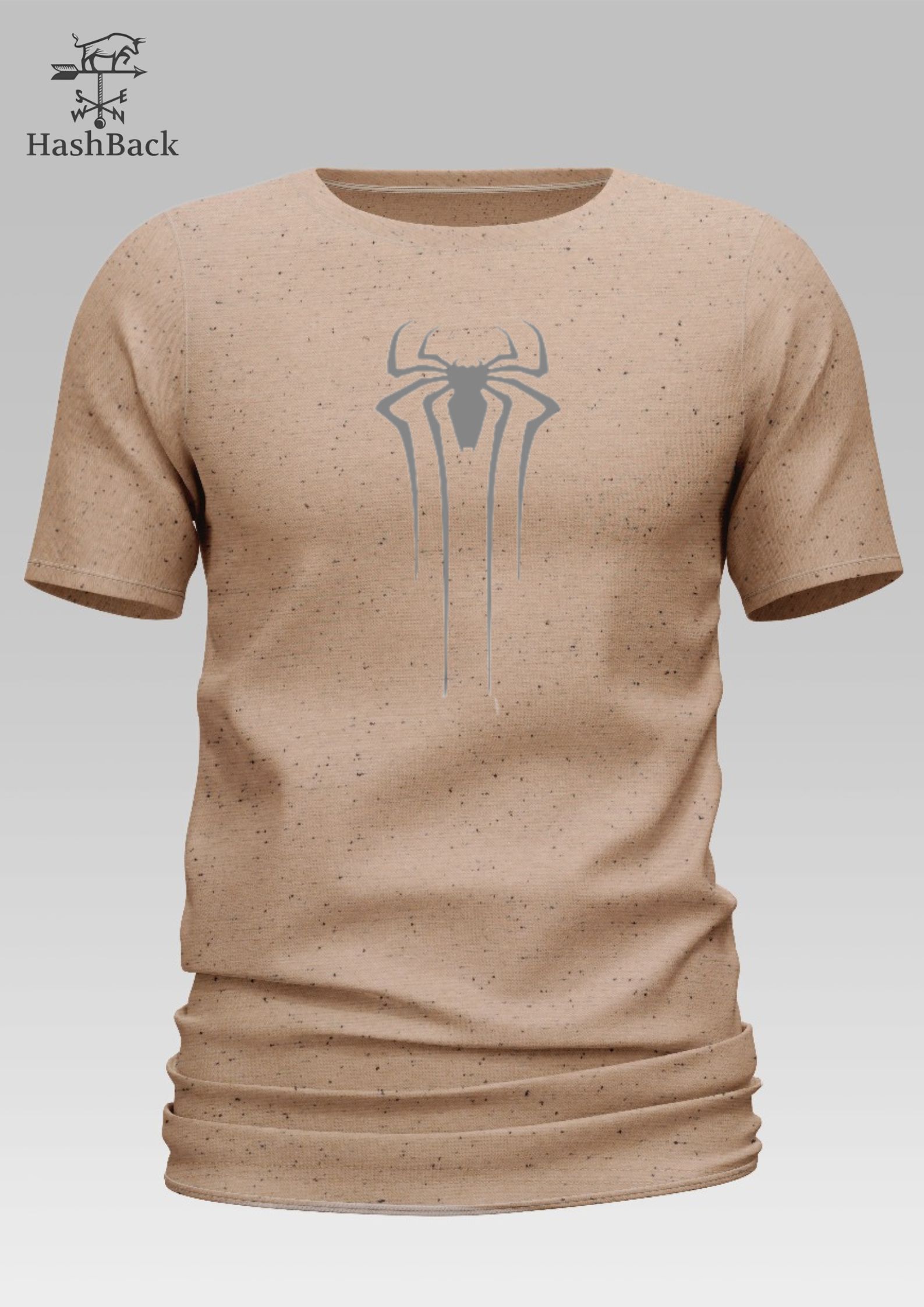 HashBack basic Oversized premium Tshirt For Men Spider Printed