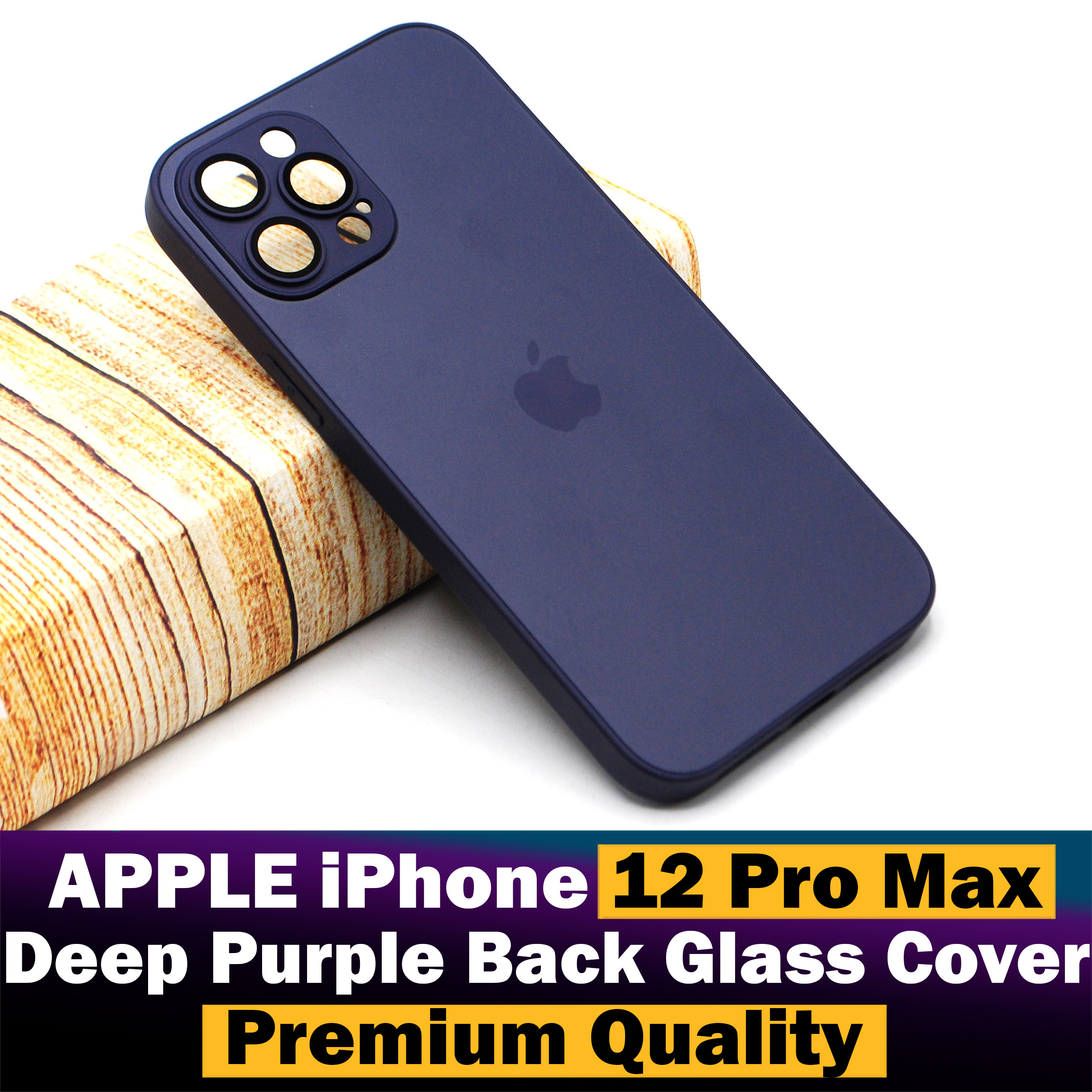 Apple iPhone 12 Pro Max Back Cover Deep Purple Back Glass Case For Apple  iPhone 12 Pro Max