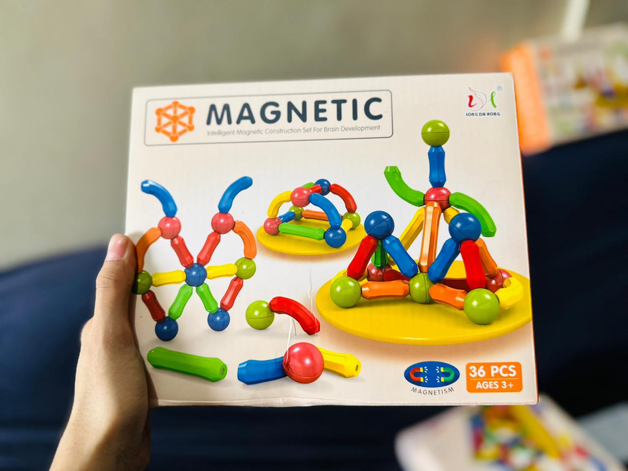 Magnetic Bar Blocks , High-Quality   Magnetic Bar Blocks - Fun and Educational Building Set, Perfect for Kids, Educational Toy For Kids ,"Build, Play, Learn , Intelligent Magnetic Rod Puzzle For Kids