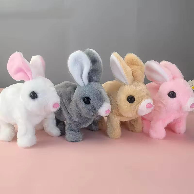 Electric Bunny Rabbit Toy with Walking, Sound & Soft Features – Perfect gift for Kids, Boys & Girls, Available in 4 Colors"